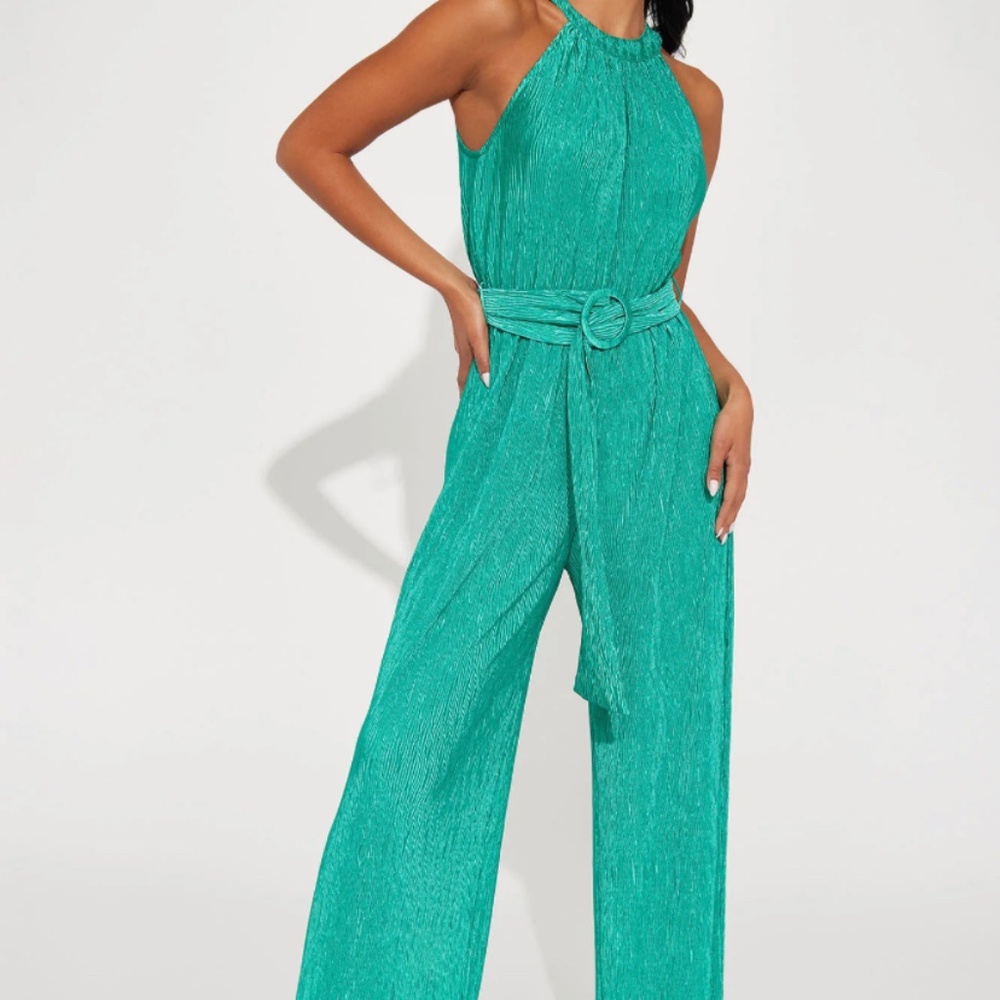 Fashion Nova Perfectly Plisse Jumpsuit